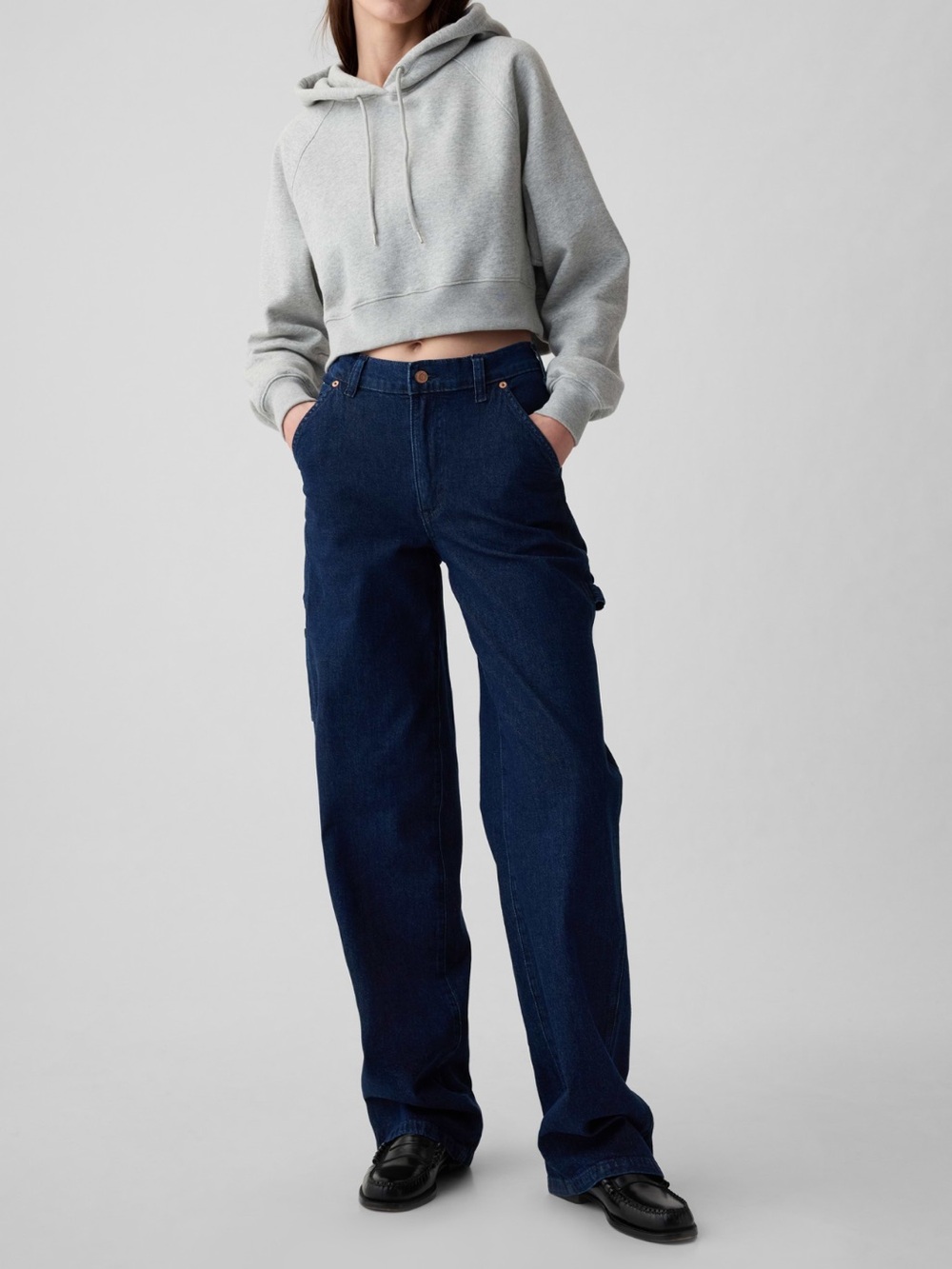Gap ‘90s Loose Carpenter Dark Indigo Jeans Size 26 Regular
